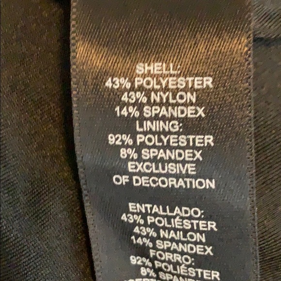 4/$20 🍊WHBM velvet black geometric shift dress XS - Picture 8 of 8